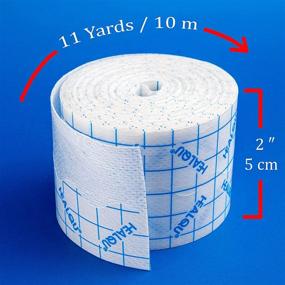 img 2 attached to 🩹 Dressing Retention Tape, Non-Woven Tape, 2in x 11yd Wound Dressing Adhesive Cloth Tape, Body Comfortable with Easy Release - Healqu