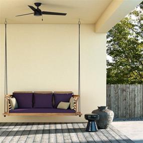 img 1 attached to 🔮 Hunter Cassius 52-Inch Indoor/Outdoor Ceiling Fan with Pull Chain Control - Matte Black