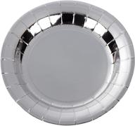 silver paper plates disposable appetizer logo