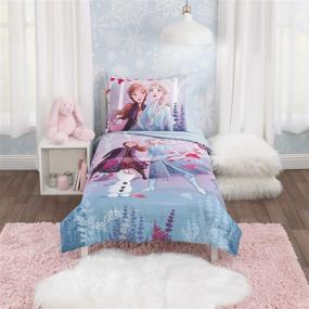 img 4 attached to 🧚 Disney Frozen 2 Trust Your Journey Kids 4-Piece Toddler Bedding Set