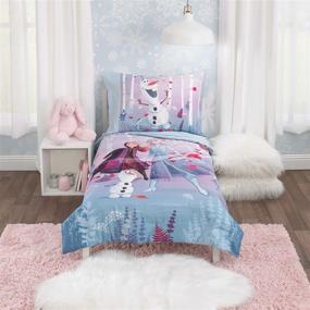 img 3 attached to 🧚 Disney Frozen 2 Trust Your Journey Kids 4-Piece Toddler Bedding Set