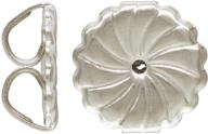 🔀 pack of 24 large swirl.925 sterling silver premium earring backs (9.2x9.4mm earnuts) by jensfindings logo