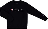 👕 худи унисекс champion heritage для мальчиков - стильные модные свитшоты и худи для мальчиков логотип