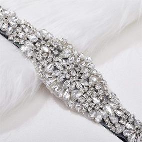 img 2 attached to 💍 Rhinestone Wedding Bridesmaid Accessories & Belts - AW BRIDAL