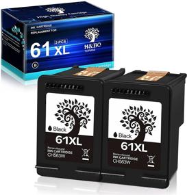img 4 attached to HBO TOPMAE Remanufactured HP 61XL Black Ink Cartridge Replacement | Envy 4500, 5530, 5535, Deskjet 2540, 1000, 1010, 1510, 2510, 2540 | Officejet 4630, 2620 Printer | 2 Black Pack