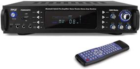 img 4 attached to Powerful 2000 Watt Pyle Bluetooth Amplifier - Premium Stereo Receiver with Speaker Selector, AM FM Radio, USB/SD Card Reader, and Karaoke Input - Ultimate Home Entertainment System