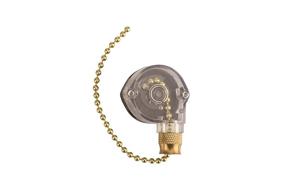 img 1 attached to 💡 Brass SP3T Pull Chain Switch with Off-On-On-On Circuit Function, 6/3 Amps at 125/250 VAC