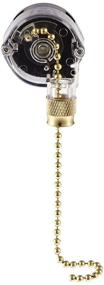 img 3 attached to 💡 Brass SP3T Pull Chain Switch with Off-On-On-On Circuit Function, 6/3 Amps at 125/250 VAC