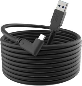 img 4 attached to Кабель Oculus Quest 16,5 фута: высокоскоростной USB 3.2 тип A к C для Oculus Quest 2/1 и геймерского ПК - передача данных 5 Гбит/с и быстрая зарядка 3А