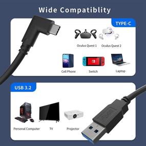 img 1 attached to Кабель Oculus Quest 16,5 фута: высокоскоростной USB 3.2 тип A к C для Oculus Quest 2/1 и геймерского ПК - передача данных 5 Гбит/с и быстрая зарядка 3А