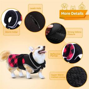 img 2 attached to 🐶 AOFITEE Reversible Dog Cold Weather Coat – Stay Warm and Stylish with the Reflective Winter Pet Jacket!