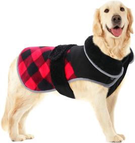 img 4 attached to 🐶 AOFITEE Reversible Dog Cold Weather Coat – Stay Warm and Stylish with the Reflective Winter Pet Jacket!