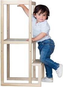 img 4 attached to Montessori Toddler Tower: Safe Learning Ladder & Assistant Kit for Children's Daily Activities