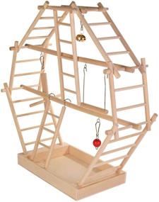 img 4 attached to 🐦 TRIXIE 5659 Wood Ladder Playground - Ideal Size: 44 × 44 × 16 cm