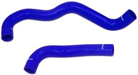 img 1 attached to Mishimoto MMHOSE F250D 03BL Powerstroke Silicone 2003 2004