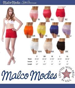 img 2 attached to Stylish Malco Modes Women's Pettipants: Lacey 👙 Ruffle Panties and Dance Shorts – A Seductive Pick