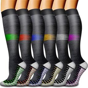 img 4 attached to 🧦 Copper Compression Sock for Women and Men: Ultimate Support for Running, Athletics, Sports, and Travel