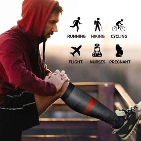 img 1 attached to 🧦 Copper Compression Sock for Women and Men: Ultimate Support for Running, Athletics, Sports, and Travel
