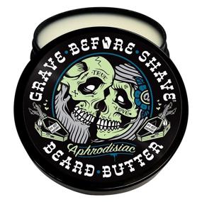 img 3 attached to 🧔 GRAVE BEFORE SHAVE Beard Conditioning Butter 4 oz. in Leather/Cedarwood scent