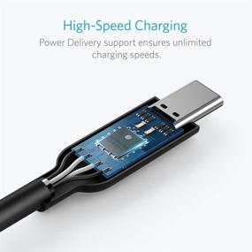 img 2 attached to 🔌 Enhanced Powerline II USB-C to USB-C 3.1 Gen 2 Cable (3ft) with Power Delivery - Ideal for Apple MacBook, Huawei Matebook, iPad Pro 2020, Chromebook, Pixel, Switch, and Other Type-C Devices/Laptops