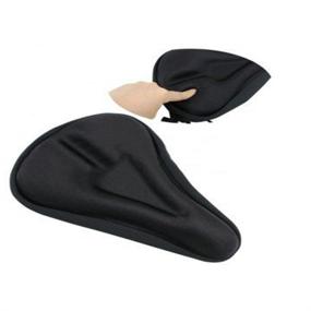 img 2 attached to Sunny Hill Black Bicycle Seat Cushion Pad Cover - Soft Gel for Ultimate Comfort and Relief - Bike Saddle Seat Cushion Pad Cover