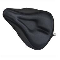 sunny hill black bicycle seat cushion pad cover - soft gel for ultimate comfort and relief - bike saddle seat cushion pad cover logo