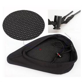 img 1 attached to Sunny Hill Black Bicycle Seat Cushion Pad Cover - Soft Gel for Ultimate Comfort and Relief - Bike Saddle Seat Cushion Pad Cover