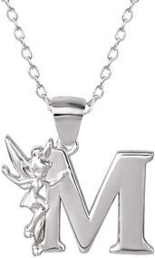img 4 attached to Enchanting Disney Tinkerbell Initial Pendant Necklace: Magical Girls' Jewelry