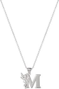 img 1 attached to Enchanting Disney Tinkerbell Initial Pendant Necklace: Magical Girls' Jewelry