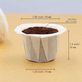img 3 attached to 📦 300 Count Disposable Coffee Filter Paper for Keurig Brewers - Compatible with Single Serve 1.0 and 2.0, All Reusable K-Cup Pods and Refillable Capsules - White Replacement Coffee Filter Liner
