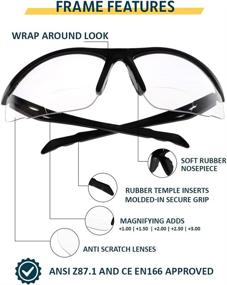 img 2 attached to 👓 Оптимальная защита для глаз с двухфокусными защитными очками SB 9000 - Прозрачные продукты по охране труда и безопасности