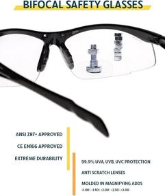 img 3 attached to 👓 Оптимальная защита для глаз с двухфокусными защитными очками SB 9000 - Прозрачные продукты по охране труда и безопасности