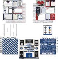 📚 scrapbook customs air force journal: themed paper and stickers scrapbook kit logo