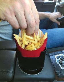 img 3 attached to 🍟 Fries on the Fly: Universal Car French Fry Holder - Perfect White Elephant Idea, Stocking Stuffer or Holiday Present