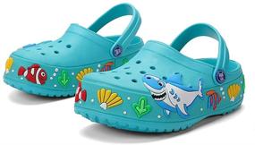 img 2 attached to 👧 FolHaoth Little Kids Clogs: Cute Cartoon Garden Slippers for Boys and Girls - Non-Slip, Lightweight, and Breathable