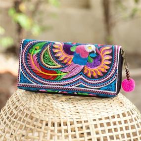 img 3 attached to Changnoi Unique Handmade Embroidered Women's Wallets & Handbags for Women