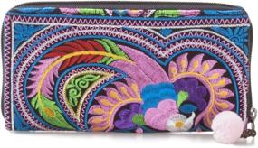 img 4 attached to Changnoi Unique Handmade Embroidered Women's Wallets & Handbags for Women