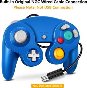 img 3 attached to 🎮 Gamecube Controller, Classic Wired Controller for Nintendo Wii and Gamecube (Blue & Red-2Pack)