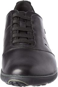 img 3 attached to Geox Nebula Walking Black Leather Men's Shoes for Athletic