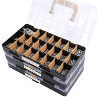 🔩 leanking 1,760 piece hardware assortment kit for bolts, nuts, washers, metal & wood screws (3 trays) logo