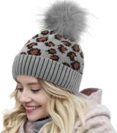 leopard cheetah beanie vintage slouchy outdoor recreation and outdoor clothing логотип