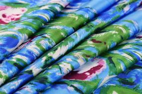 img 1 attached to 🎨 Luxurious 100% Charmeuse Silk Art Collection Long Scarf Inspired by Claude Monet's 'Water Lilies'