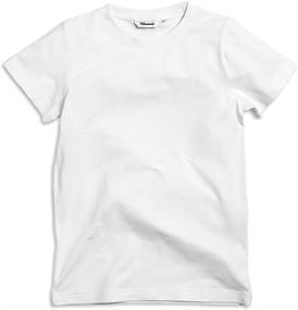 img 1 attached to Khanomak Sleeve Cotton T Shirts White_12Yrs