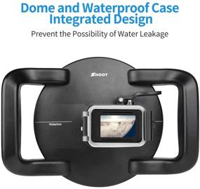 img 3 attached to 📷 D&F Dual Handles Dome Port for GoPro Hero 8 Black, 45m/147ft Underwater Dome Lens with Waterproof Housing Case for Go Pro 8, including Waterline Diving Accessory