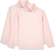 kid nation long sleeve spandex turtleneck: trendy girls' clothing & fashionable tops, tees & blouses логотип