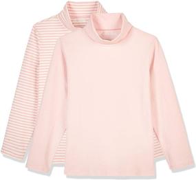 img 1 attached to Kid Nation Long Sleeve Spandex Turtleneck: Trendy Girls' Clothing & Fashionable Tops, Tees & Blouses