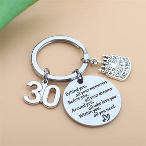 img 2 attached to Birthday Keychain: Unforgettable Memories by BEKECH - A Must-Have for Men's Accessories