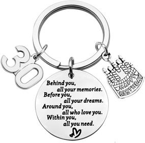 img 4 attached to Birthday Keychain: Unforgettable Memories by BEKECH - A Must-Have for Men's Accessories