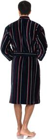 img 3 attached to Navy Red Stripes Kimono Bathrobe: The Ultimate TowelSelections for Unmatched Style and Comfort