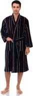 navy red stripes kimono bathrobe: the ultimate towelselections for unmatched style and comfort logo